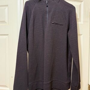 Marc Anthony Dark Gray Zip-Up Sweater